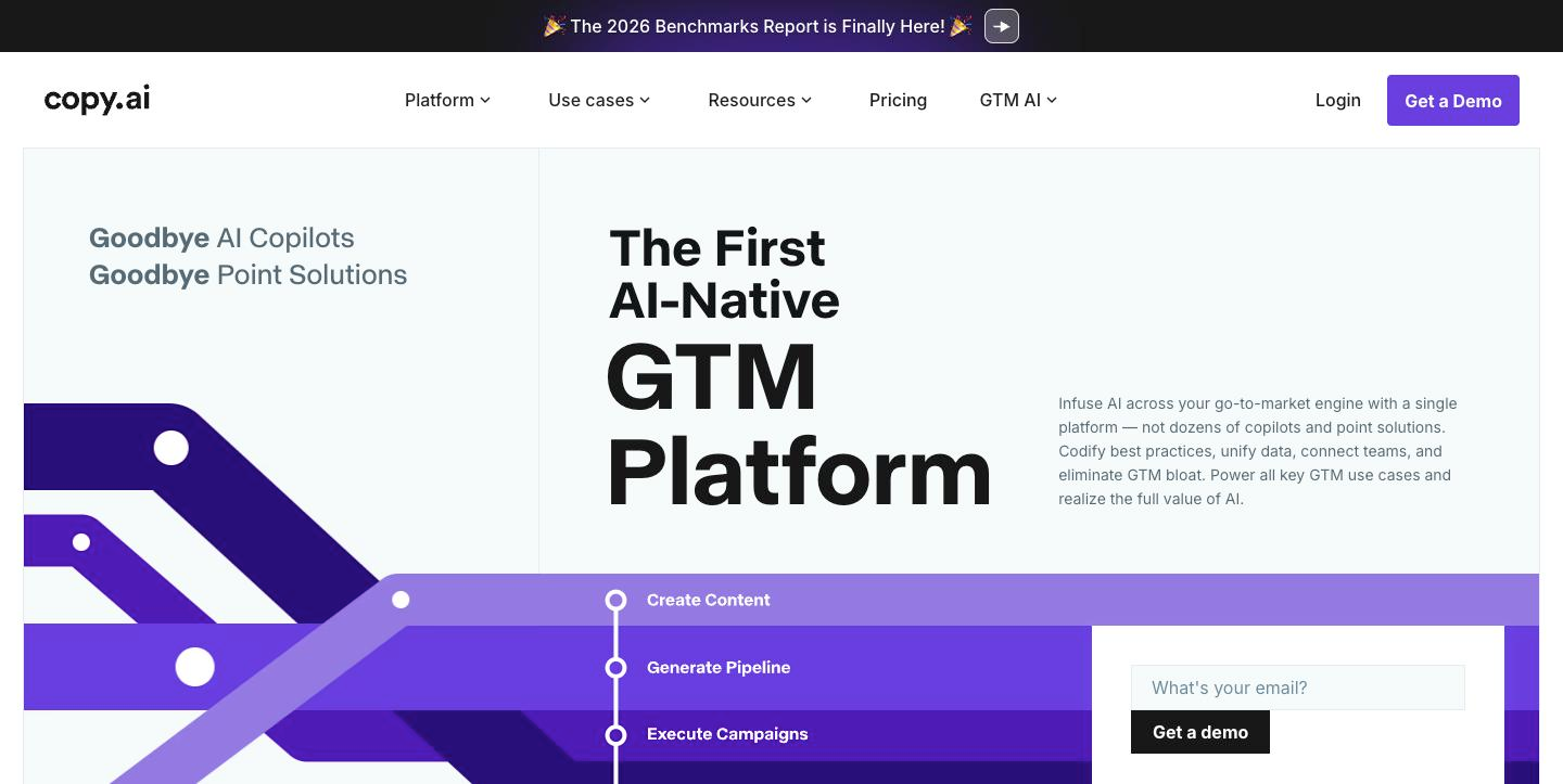 Copy.ai product interface