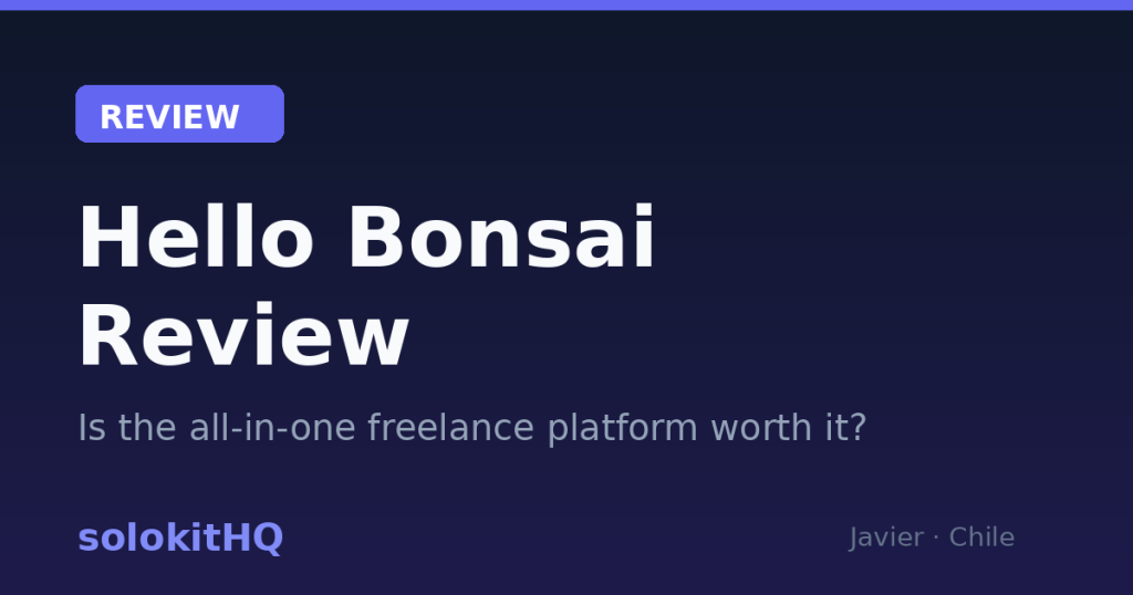Hello Bonsai review — all-in-one freelance platform