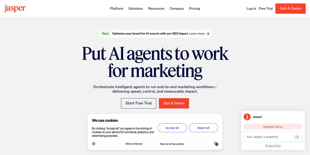 jasper homepage